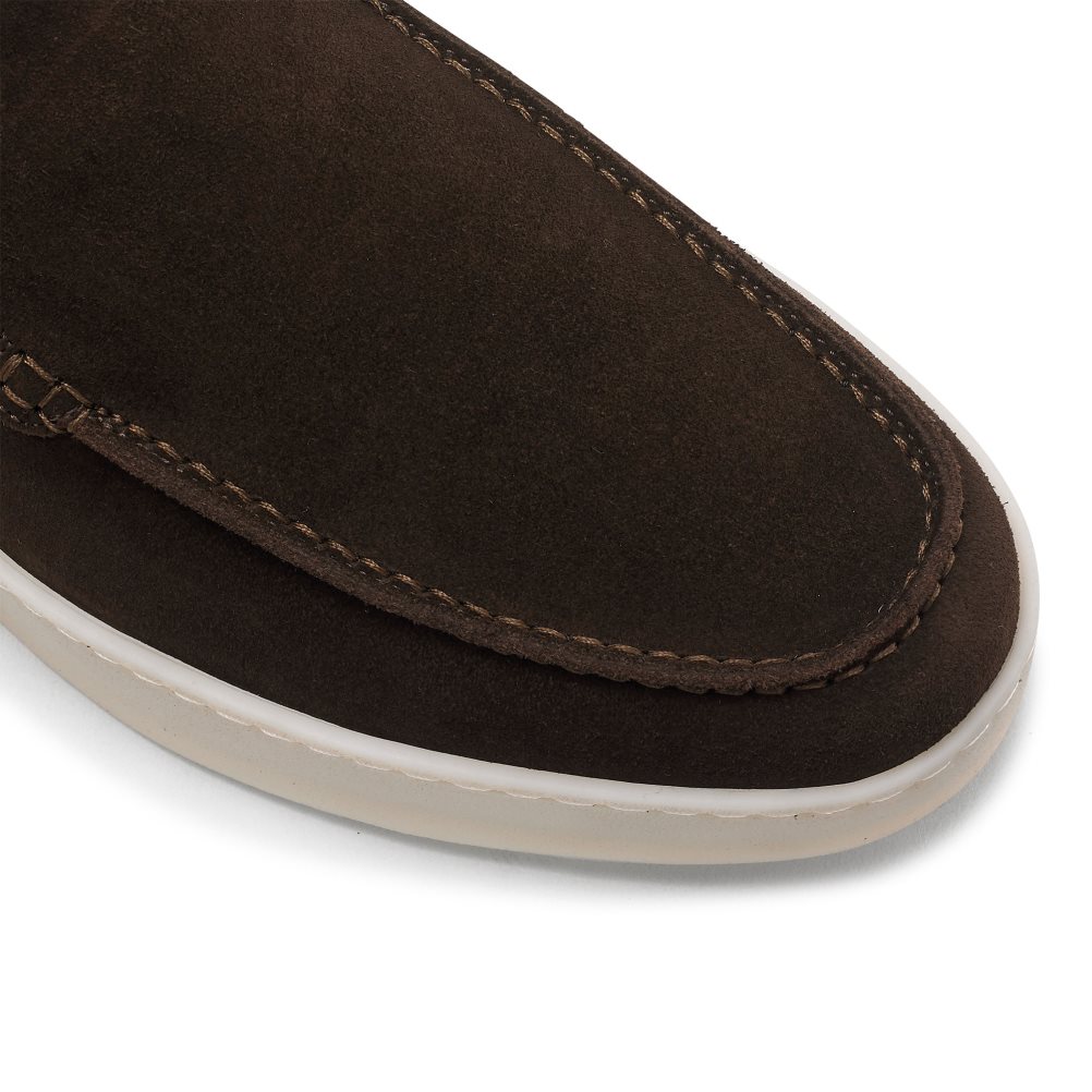 Pánské Chukka Boty Russell & Bromley Monterey Slip On Čokolády | CZ-68905Z
