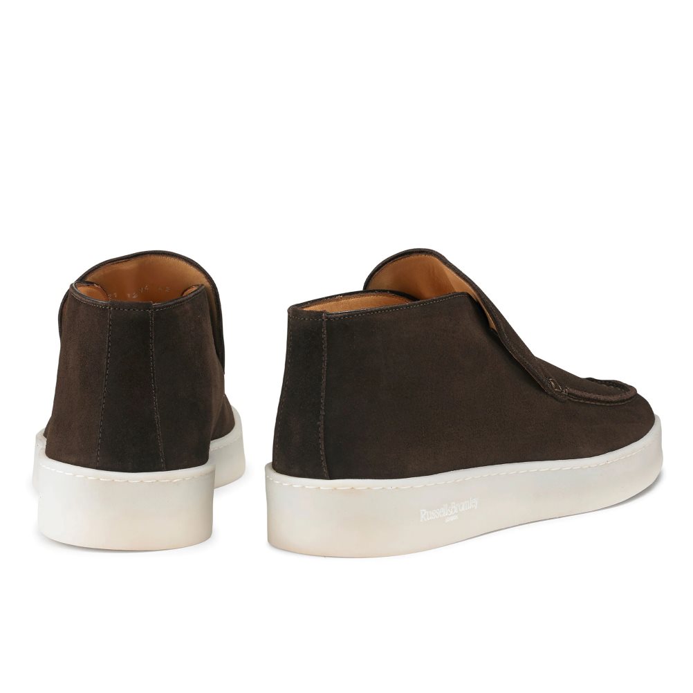 Pánské Chukka Boty Russell & Bromley Monterey Slip On Čokolády | CZ-68905Z