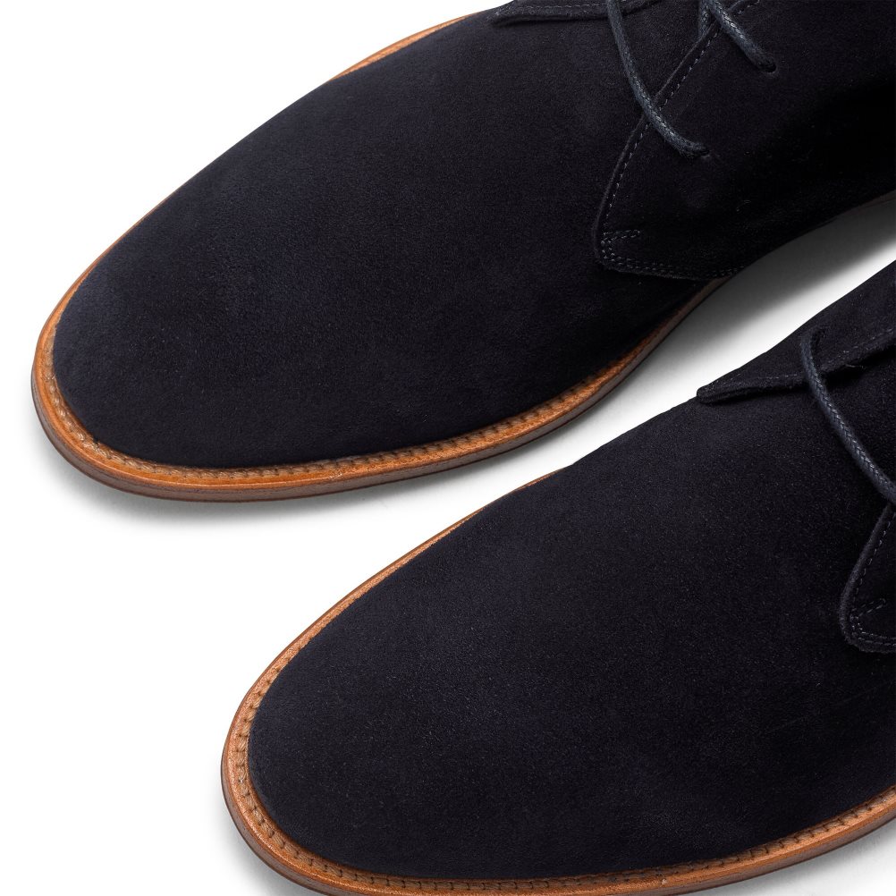 Pánské Chukka Boty Russell & Bromley Pall Mall Unlined Tmavě Blankyt | CZ-04581Z