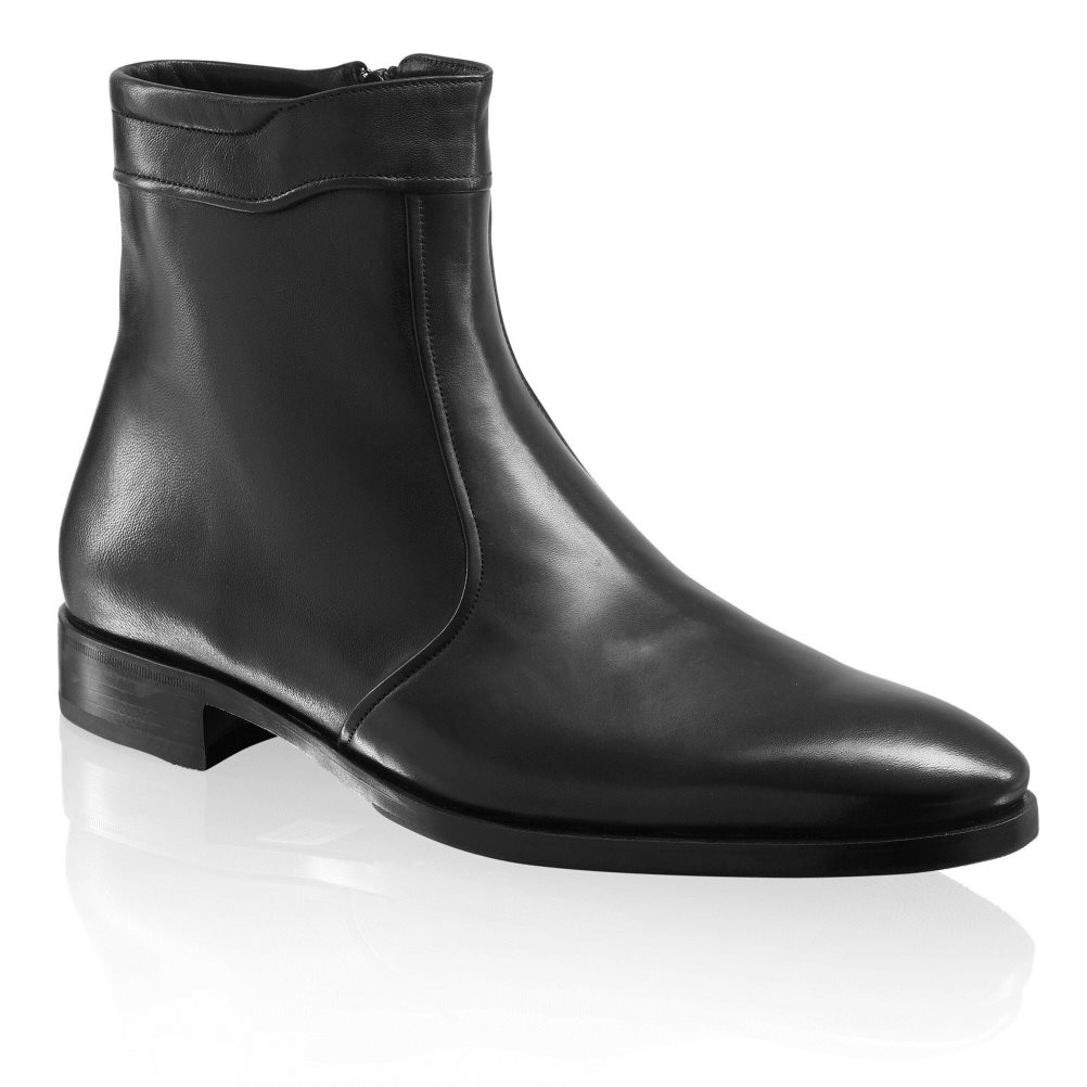 Pánské Kotníkové Boty Russell & Bromley Repeat Zip Černé | CZ-19573X