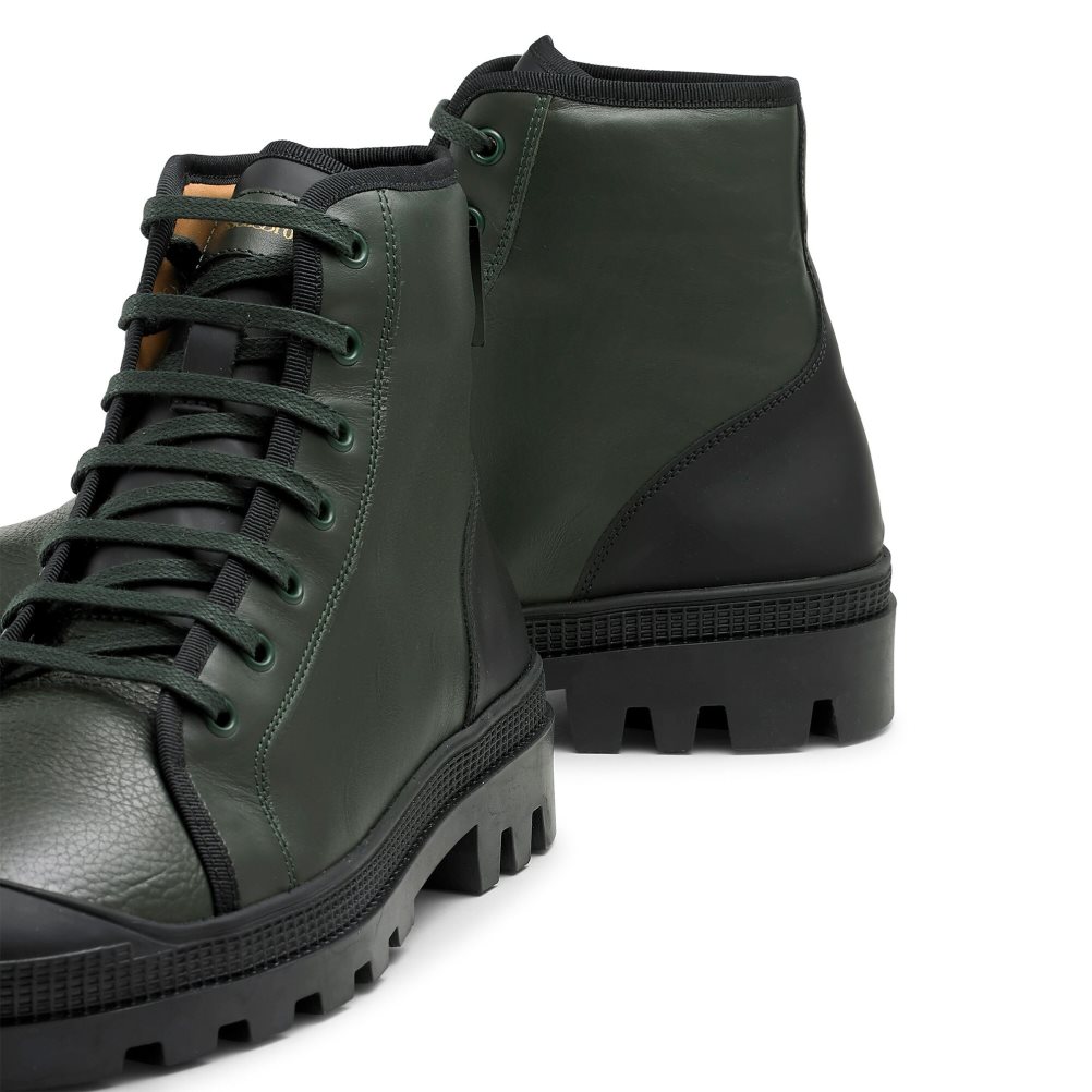 Pánské Kotníkové Boty Russell & Bromley Diego Krajkové Up Olivy Zelené | CZ-27540W