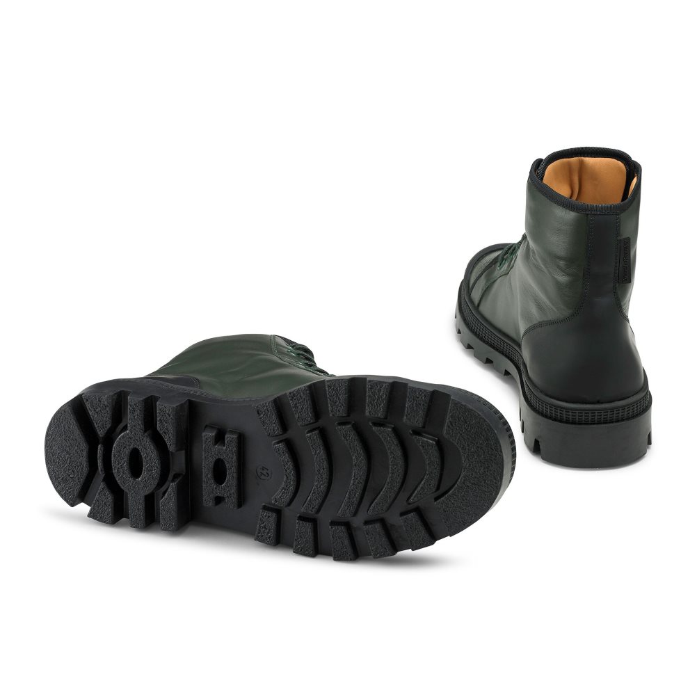 Pánské Kotníkové Boty Russell & Bromley Diego Krajkové Up Olivy Zelené | CZ-27540W