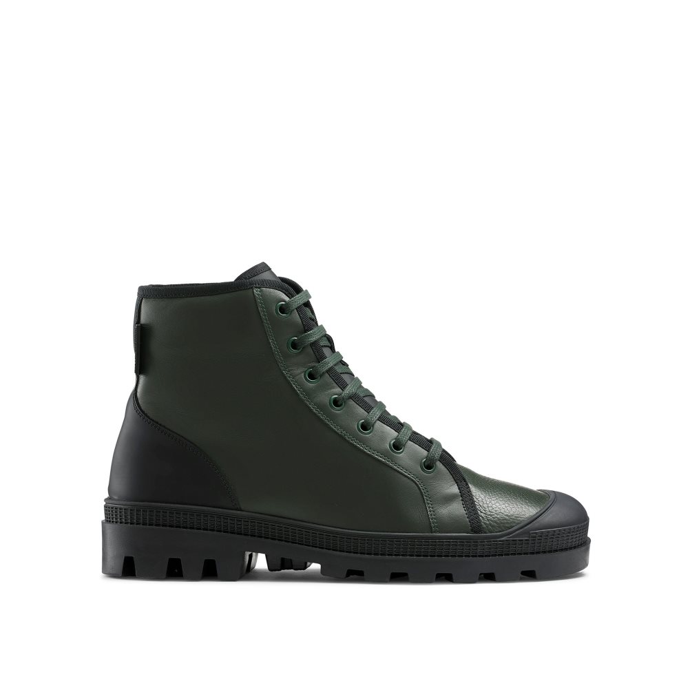 Pánské Kotníkové Boty Russell & Bromley Diego Krajkové Up Olivy Zelené | CZ-27540W