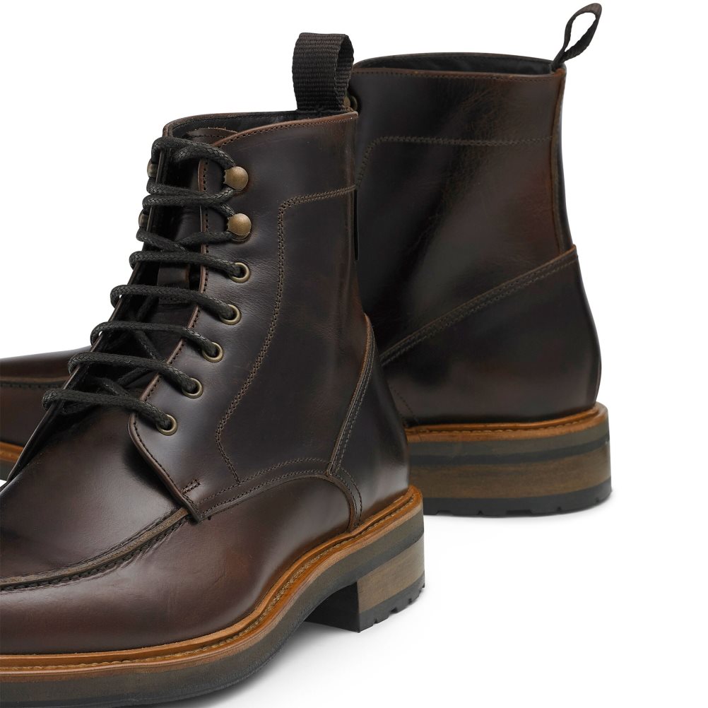 Pánské Kotníkové Boty Russell & Bromley Ambleside 5 Eyelet Čokolády | CZ-39581W