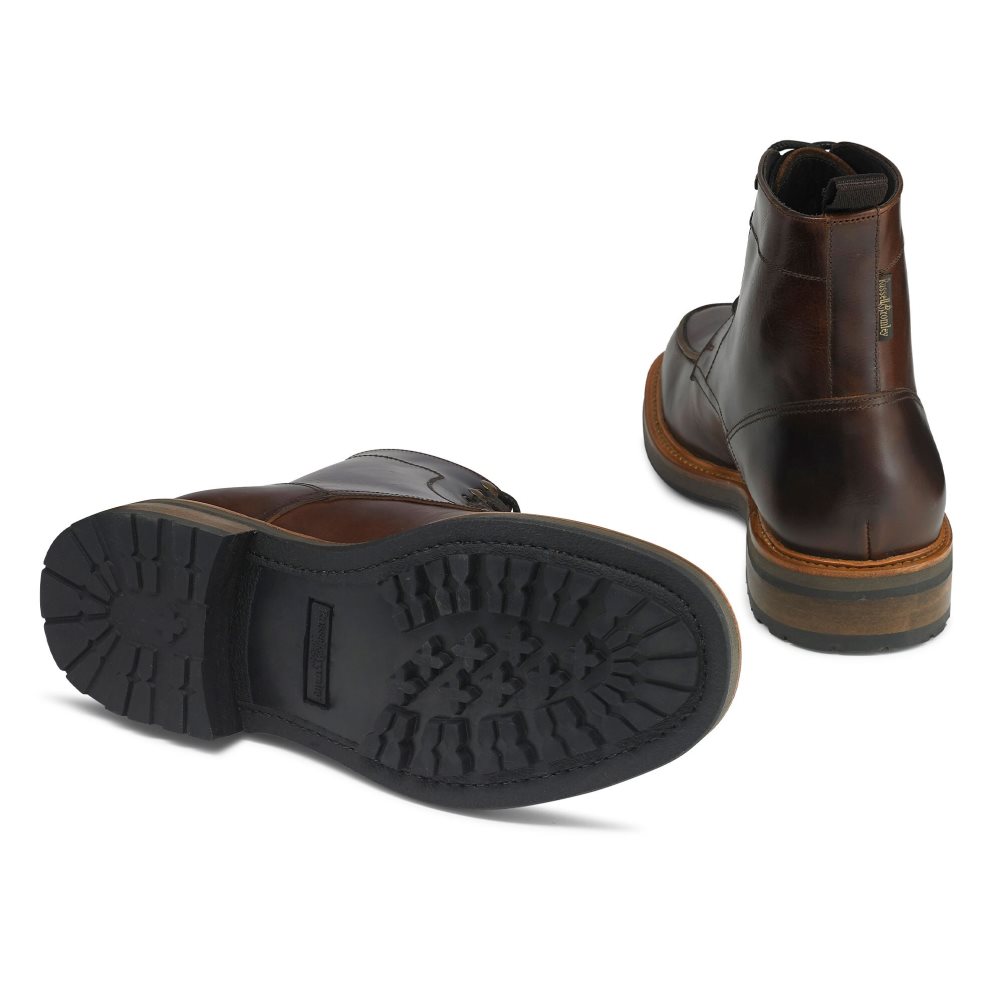 Pánské Kotníkové Boty Russell & Bromley Ambleside 5 Eyelet Čokolády | CZ-39581W