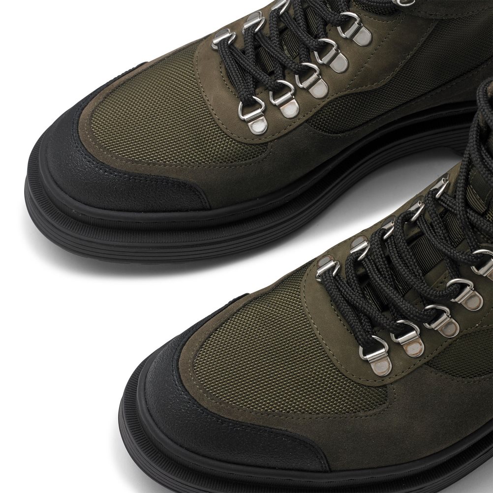 Pánské Kotníkové Boty Russell & Bromley Trailové Hiker Krajkové Olivy Zelené | CZ-42130Q