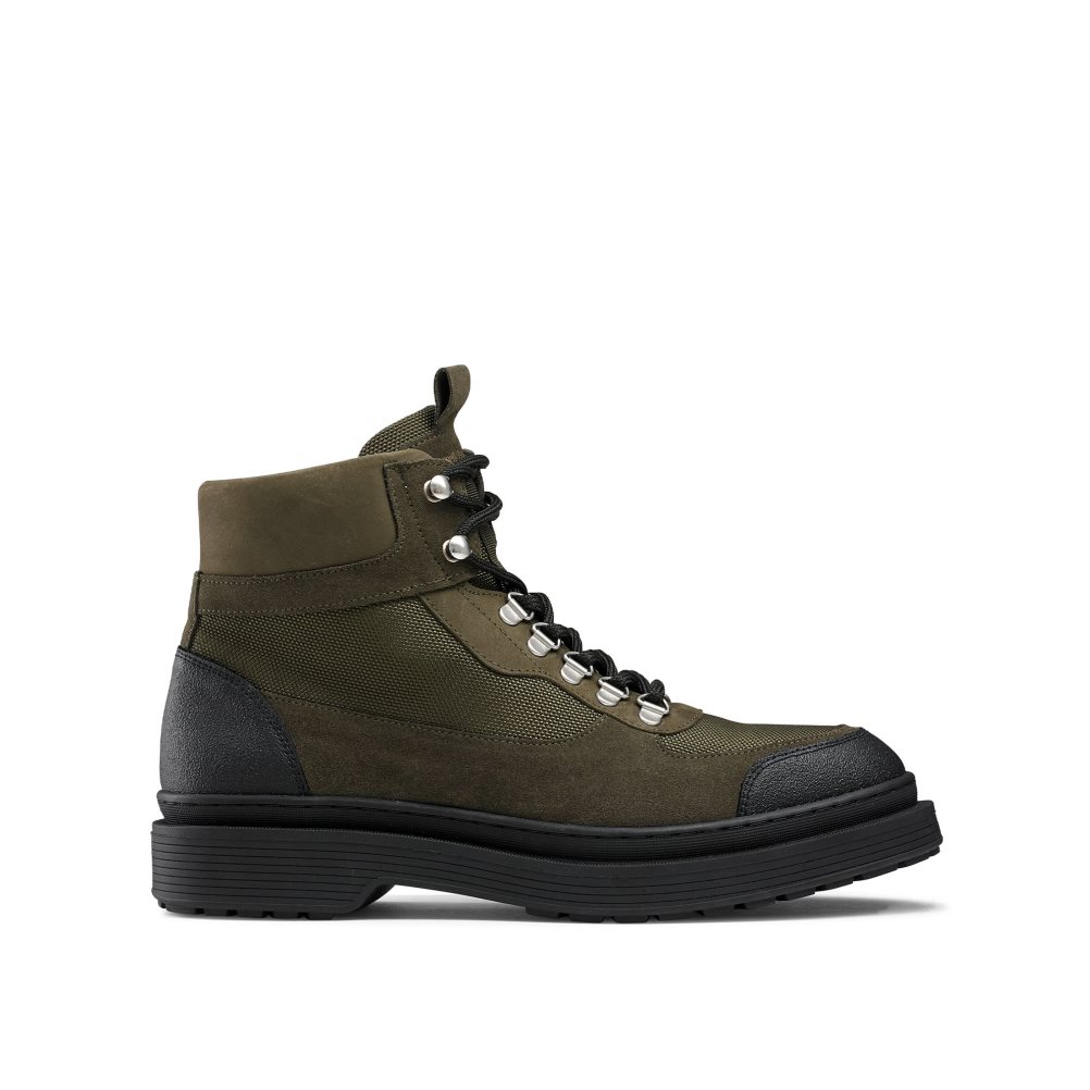 Pánské Kotníkové Boty Russell & Bromley Trailové Hiker Krajkové Olivy Zelené | CZ-42130Q
