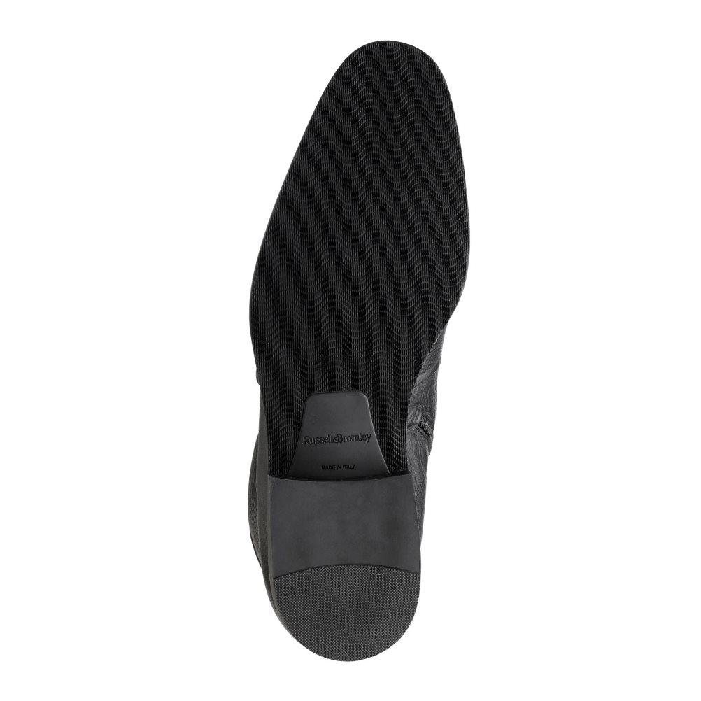 Pánské Kotníkové Boty Russell & Bromley Reheat Zip With Fur Černé | CZ-61095R