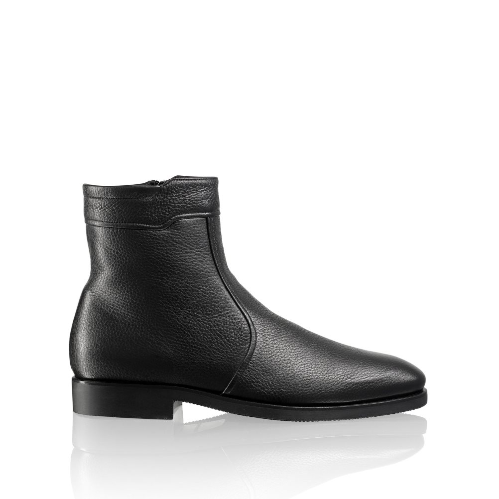 Pánské Kotníkové Boty Russell & Bromley Reheat Zip With Fur Černé | CZ-61095R