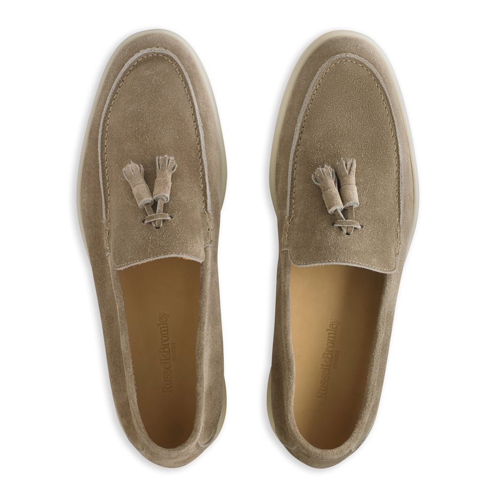 Pánské Loafers Russell & Bromley Cambria Tassel Hnědé | CZ-68127G