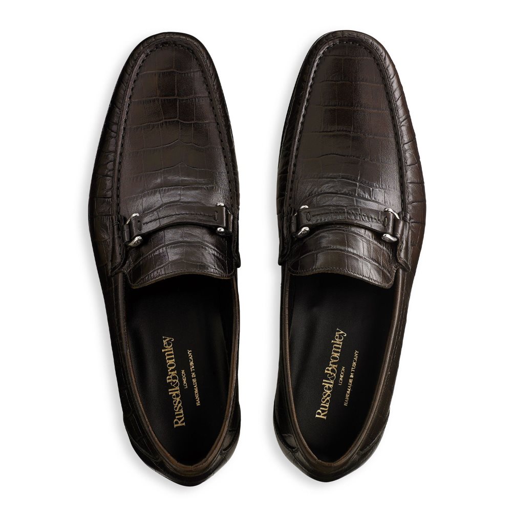 Pánské Mokasíny Russell & Bromley Elite Slip On Čokolády | CZ-48320W