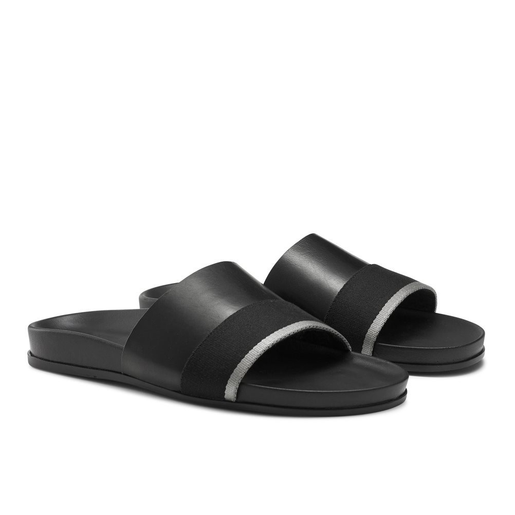 Pánské Pantofle Russell & Bromley Fab Slip Černé | CZ-10862U