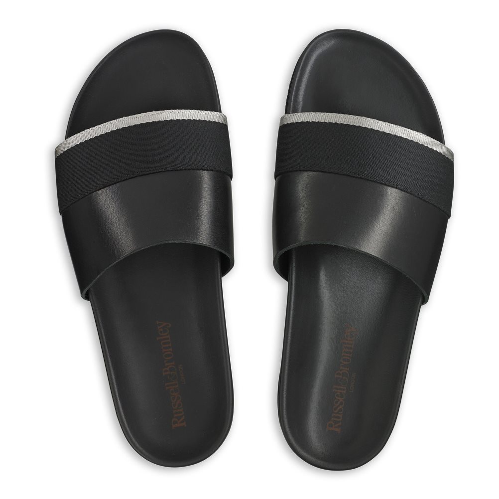 Pánské Pantofle Russell & Bromley Fab Slip Černé | CZ-10862U