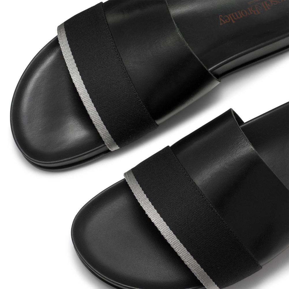 Pánské Pantofle Russell & Bromley Fab Slip Černé | CZ-10862U
