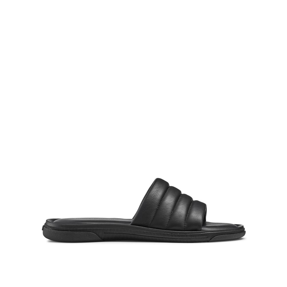 Pánské Pantofle Russell & Bromley Luxe Luxury Padded Černé | CZ-08429M