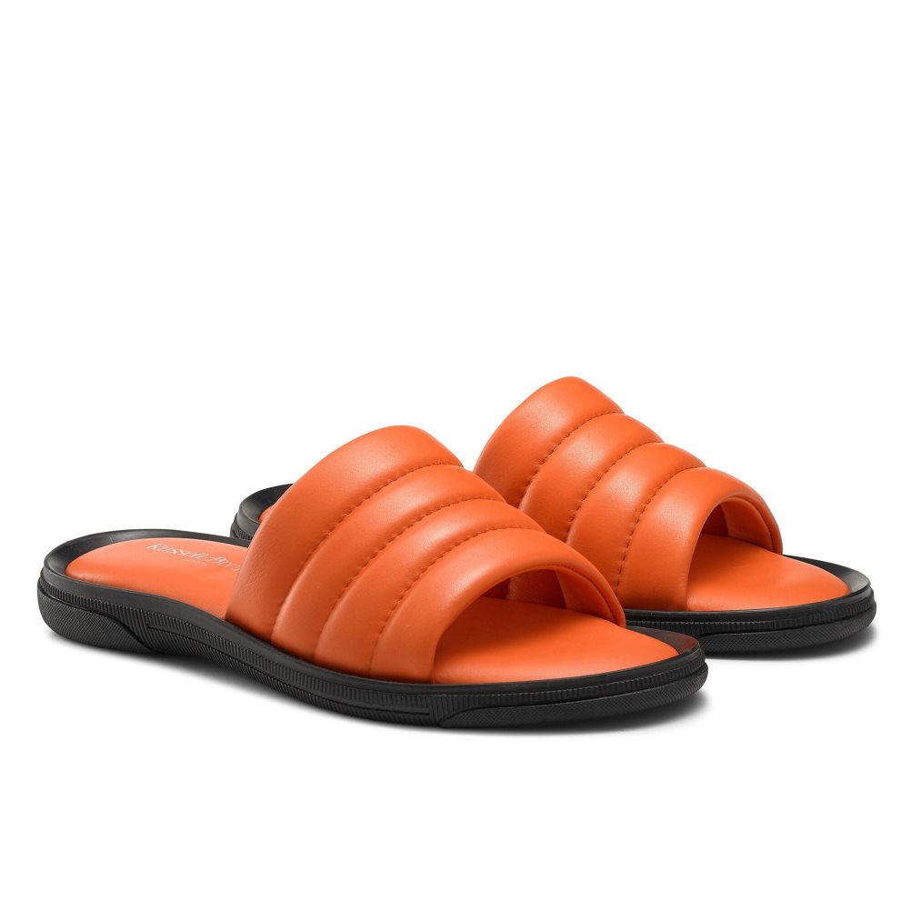 Pánské Pantofle Russell & Bromley Luxe Oranžové | CZ-52178H
