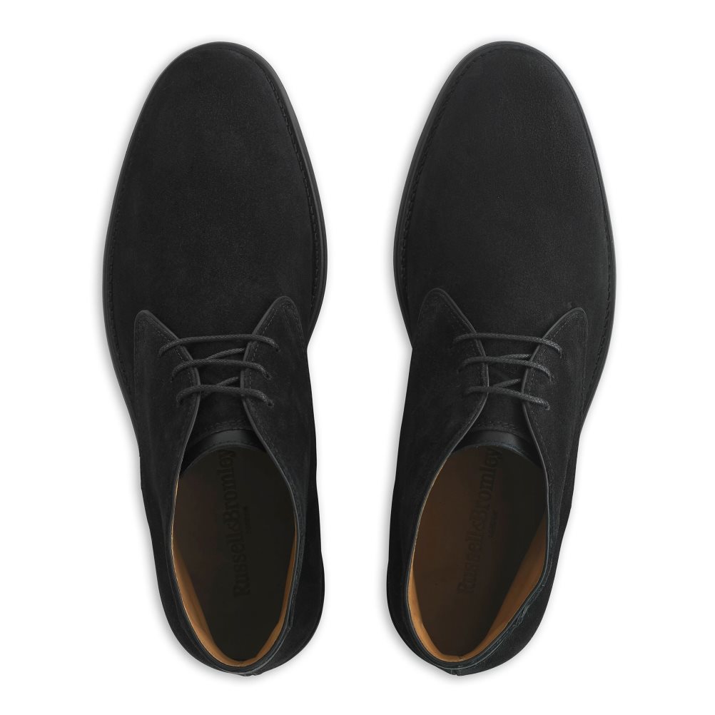 Pánské Pouštní Boty Russell & Bromley Classic Černé | CZ-59274M