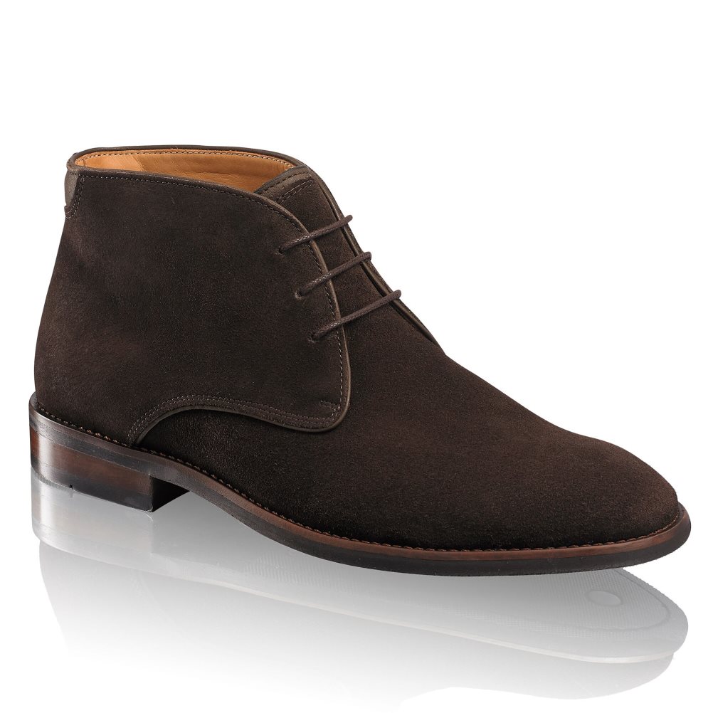 Pánské Pouštní Boty Russell & Bromley Classic Čokolády | CZ-70962L