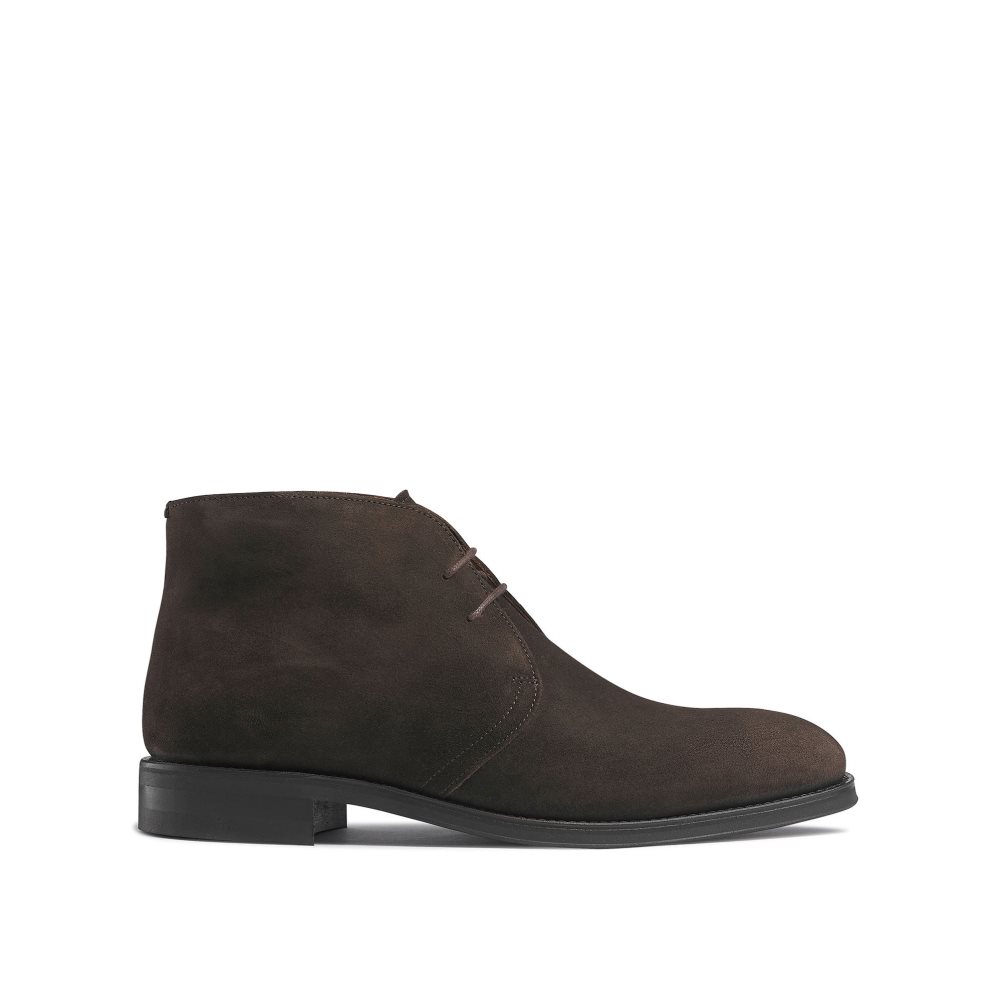 Pánské Pouštní Boty Russell & Bromley Jermyn Laced Čokolády | CZ-94150V