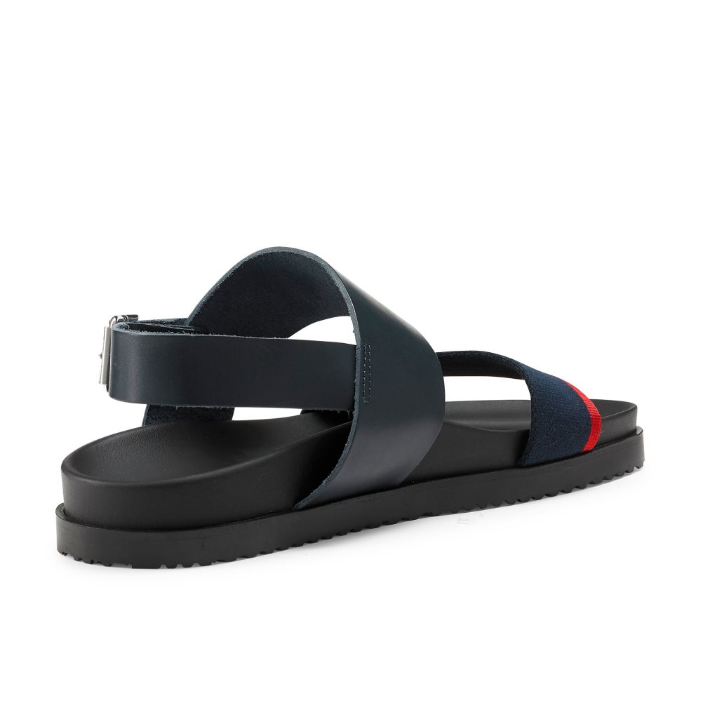 Pánské Sandály Se Zadním Páskem Russell & Bromley Fab Track Tmavě Blankyt | CZ-96438E