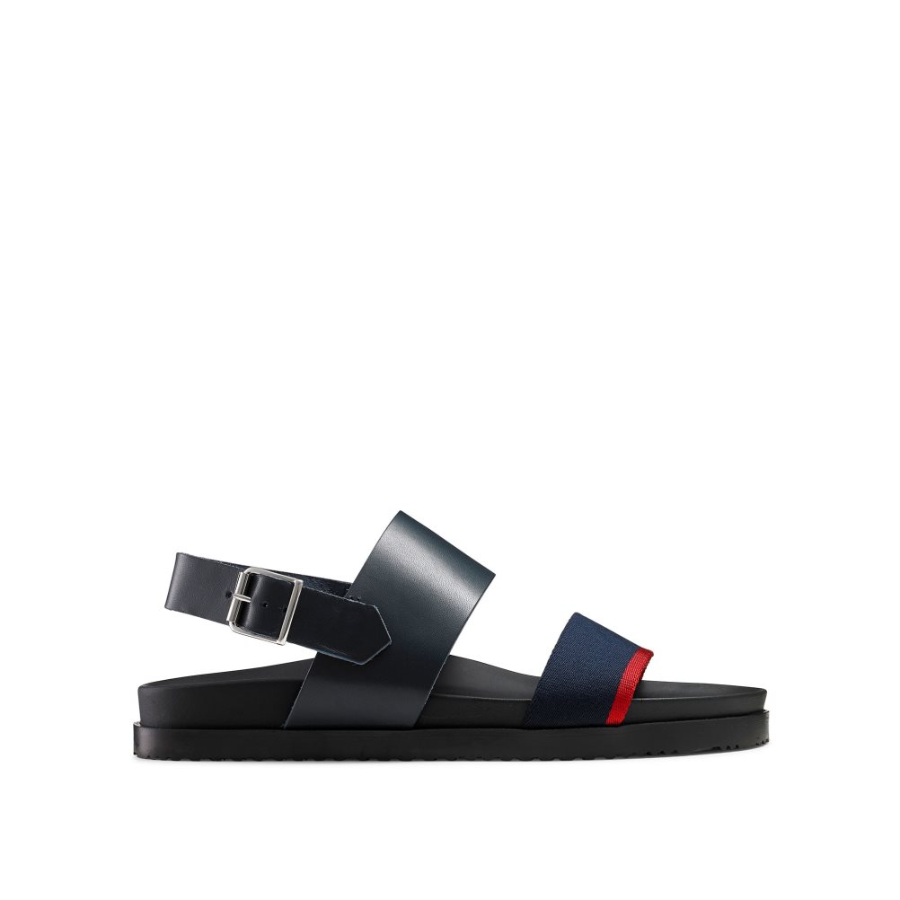 Pánské Sandály Se Zadním Páskem Russell & Bromley Fab Track Tmavě Blankyt | CZ-96438E