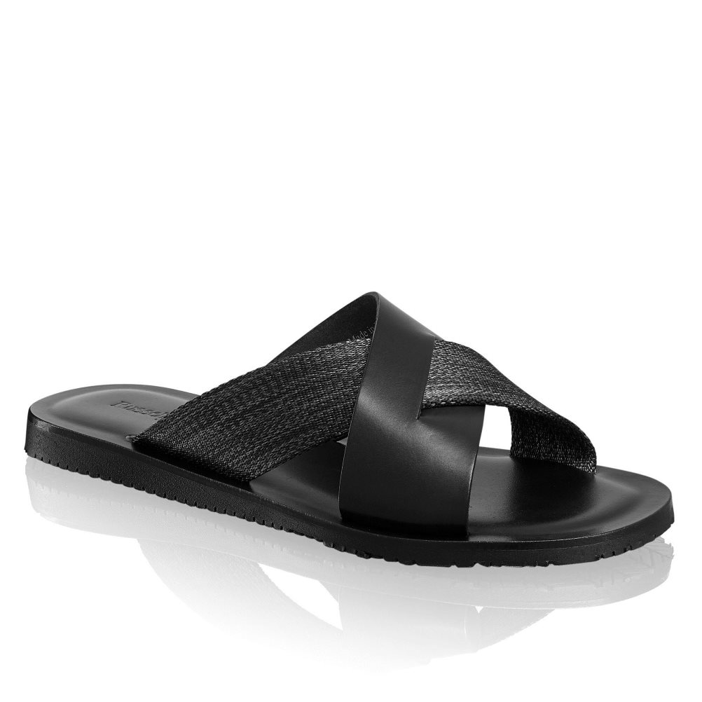 Pánské Sandály Skluzavky Russell & Bromley Fab Slip-on Černé | CZ-37526U