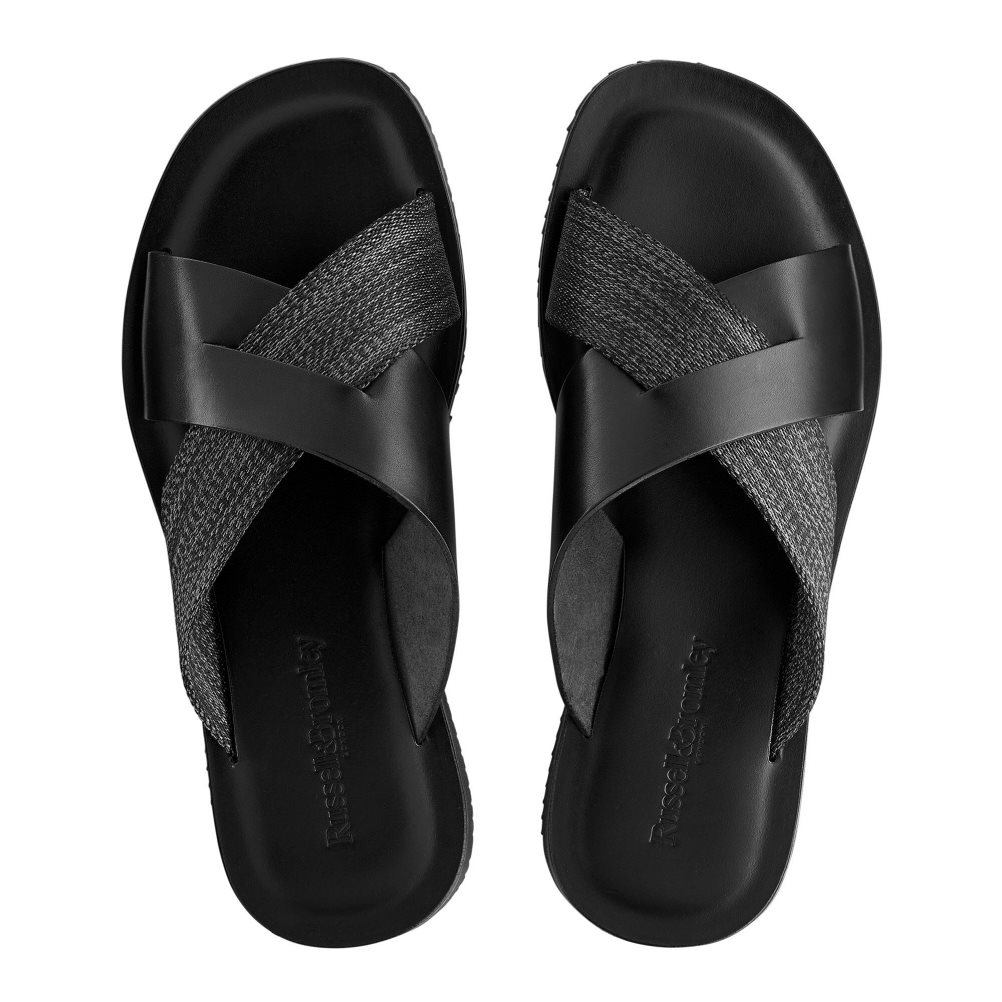 Pánské Sandály Skluzavky Russell & Bromley Fab Slip-on Černé | CZ-37526U