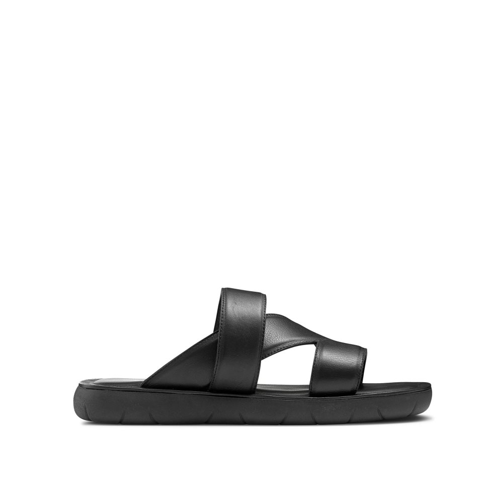 Pánské Sandály Skluzavky Russell & Bromley Zeus Černé | CZ-56098F