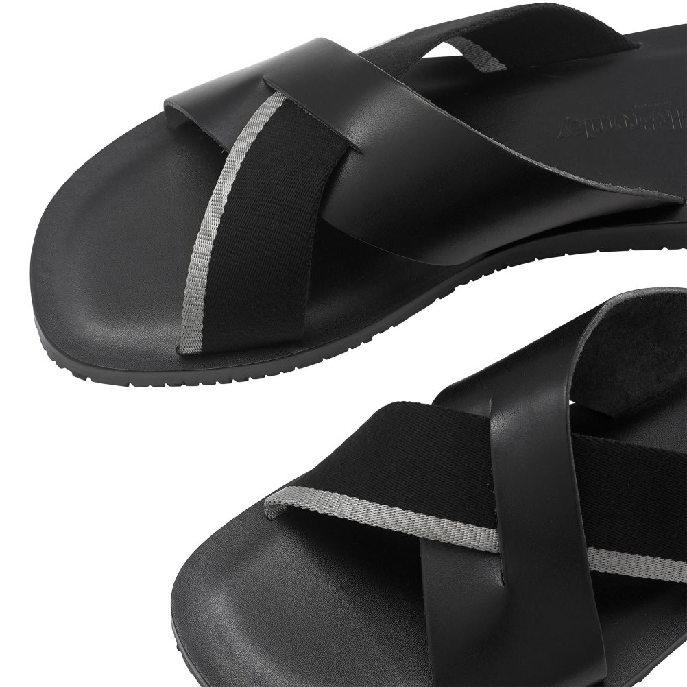 Pánské Sandály Skluzavky Russell & Bromley Fab Slip-on Černé | CZ-83972F