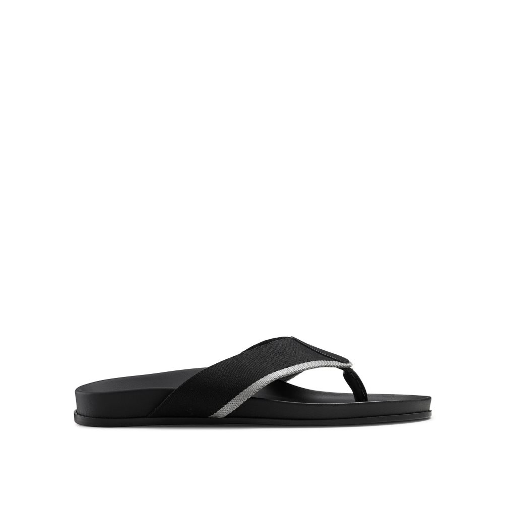 Pánské Sandály Toe-Post Russell & Bromley Fab Černé | CZ-78342S
