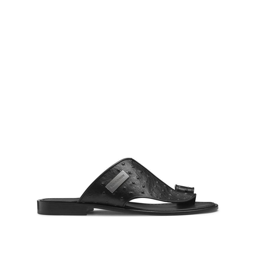 Pánské Sandály Toe-Post Russell & Bromley Arabian Černé | CZ-79082H