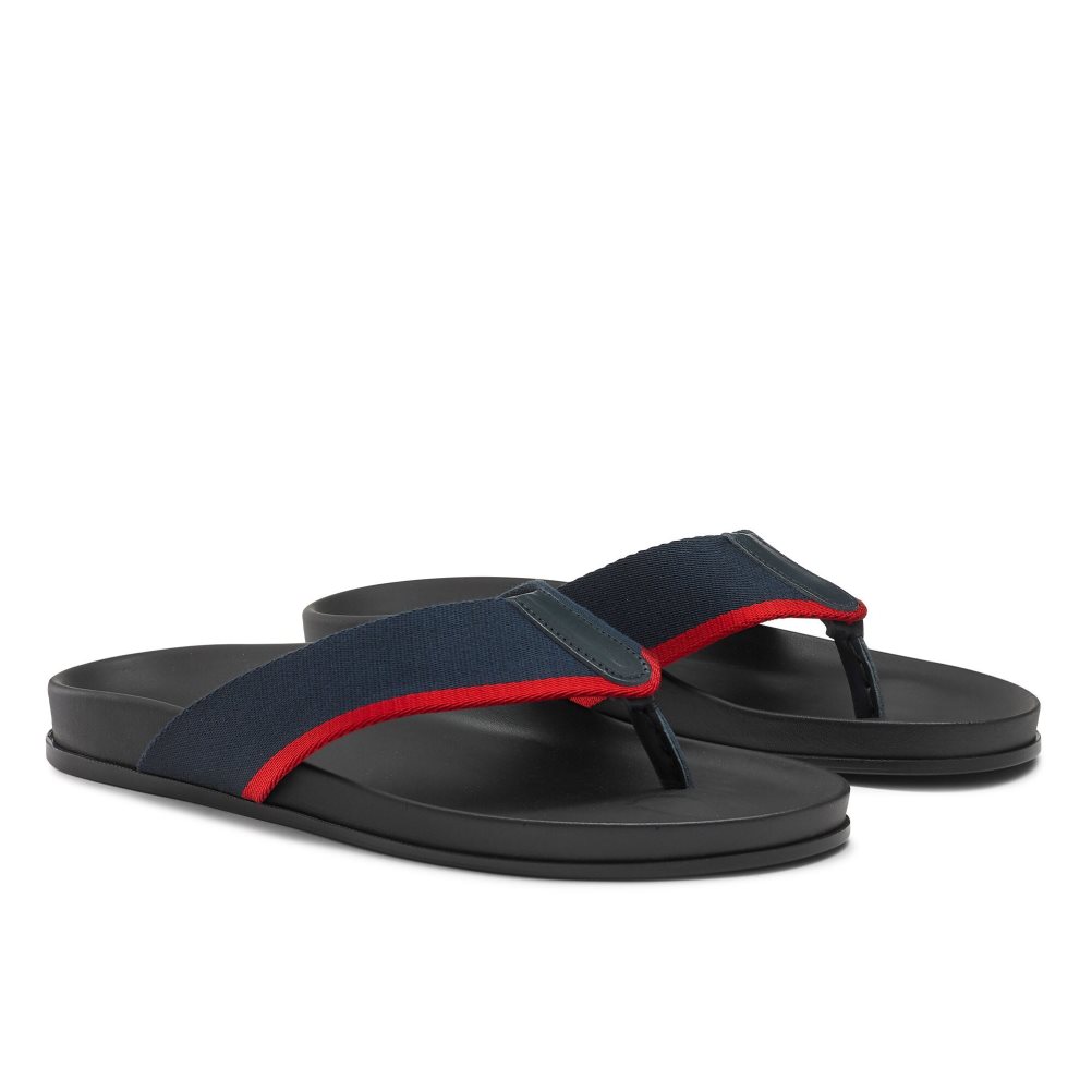 Pánské Sandály Toe-Post Russell & Bromley Fab Tmavě Blankyt | CZ-84963T