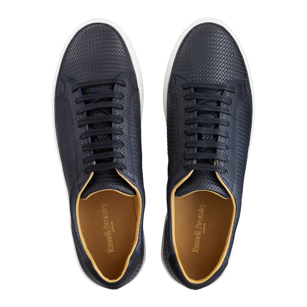 Pánské Tenisky Russell & Bromley Park Run Low-top Tmavě Blankyt | CZ-51476U