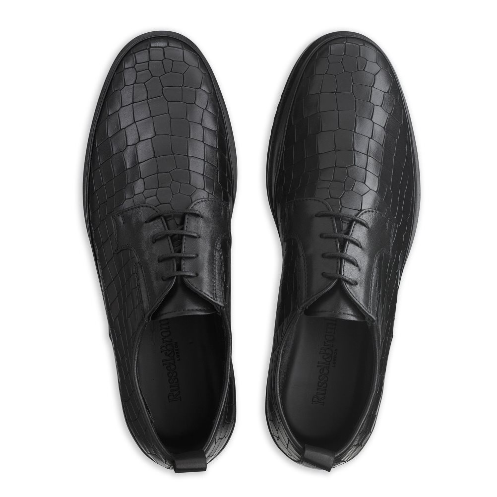 Pánské Tenisky Russell & Bromley San Carlo Derby Krajkové Hybridní Černé | CZ-85123E