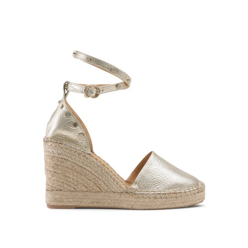 Dámské Boty Na Klínku Russell & Bromley Coinwraphi Espadrilky Zlaté | CZ-75809F