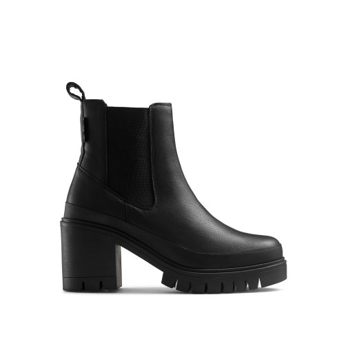 Dámské Chelsea Boty Russell & Bromley Company Hi Podpatku Combat Černé | CZ-14296Z