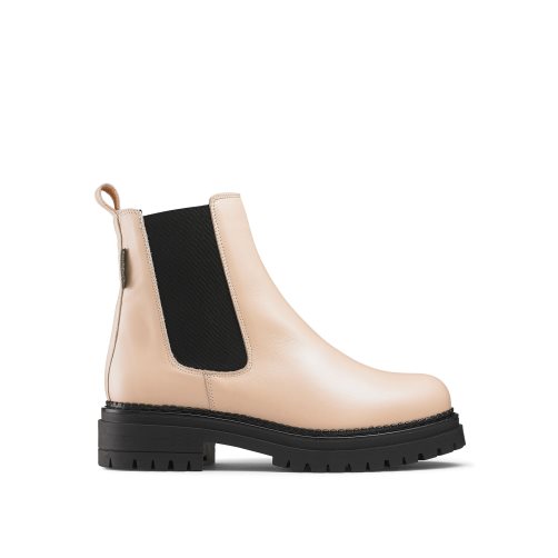 Dámské Chelsea Boty Russell & Bromley Company Combat Béžový | CZ-47326J