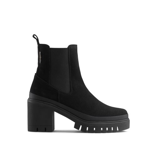 Dámské Chelsea Boty Russell & Bromley Company Hi Podpatku Combat Černé | CZ-95471L