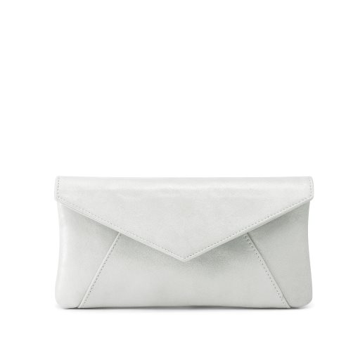 Dámské Clutch Taška Russell & Bromley Topform Envelope Stříbrné | CZ-05793S
