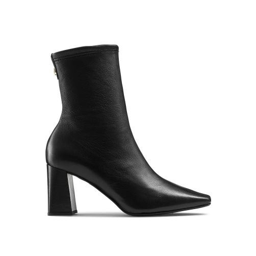 Dámské Kotníkové Boty Russell & Bromley Latenight Læder Sock Černé | CZ-06874W