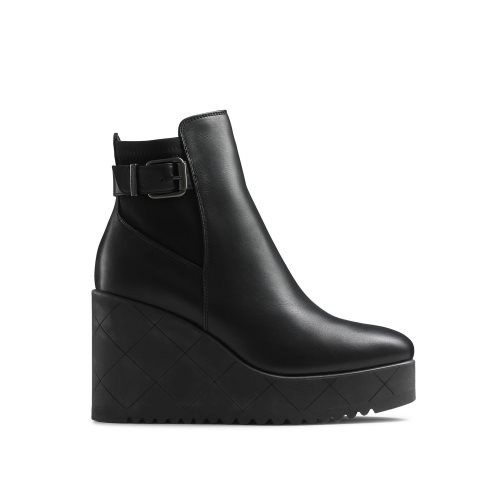 Dámské Kozačky Na Klínku Russell & Bromley Royalty Dryleks Ankle Černé | CZ-43289P