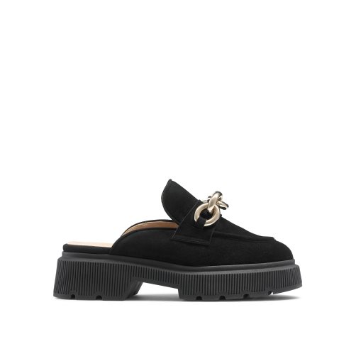 Dámské Loafers Russell & Bromley Ringback Backless Černé | CZ-56349S