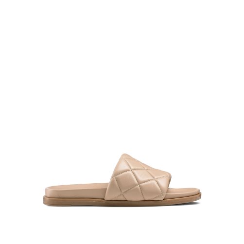 Dámské Pantofle Russell & Bromley Quilted Béžový | CZ-08413K