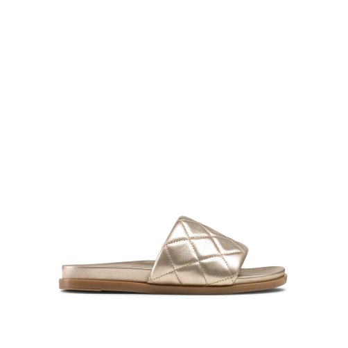 Dámské Pantofle Russell & Bromley Quilted Zlaté | CZ-89375G
