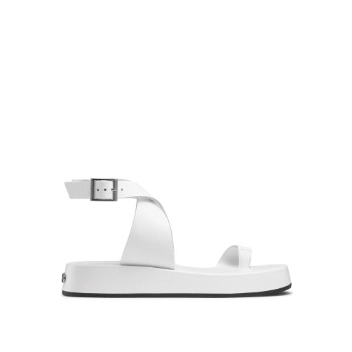 Dámské Ploché Sandály Russell & Bromley Toetally Bílé | CZ-04169O