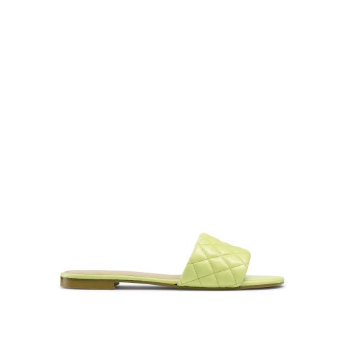 Dámské Ploché Sandály Russell & Bromley Quilted Zelene | CZ-32754N