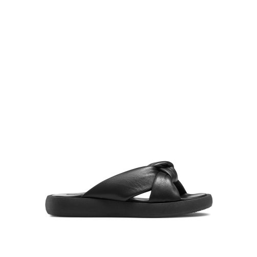 Dámské Ploché Sandály Russell & Bromley Dallas Knot Černé | CZ-41867P