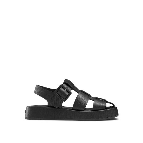 Dámské Ploché Sandály Russell & Bromley Hook Fisherman Closed Špicí Černé | CZ-52178F