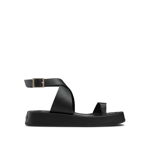 Dámské Ploché Sandály Russell & Bromley Toetally Černé | CZ-65827A