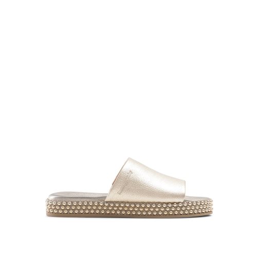 Dámské Ploché Sandály Russell & Bromley Moneypot Zlaté | CZ-69728S